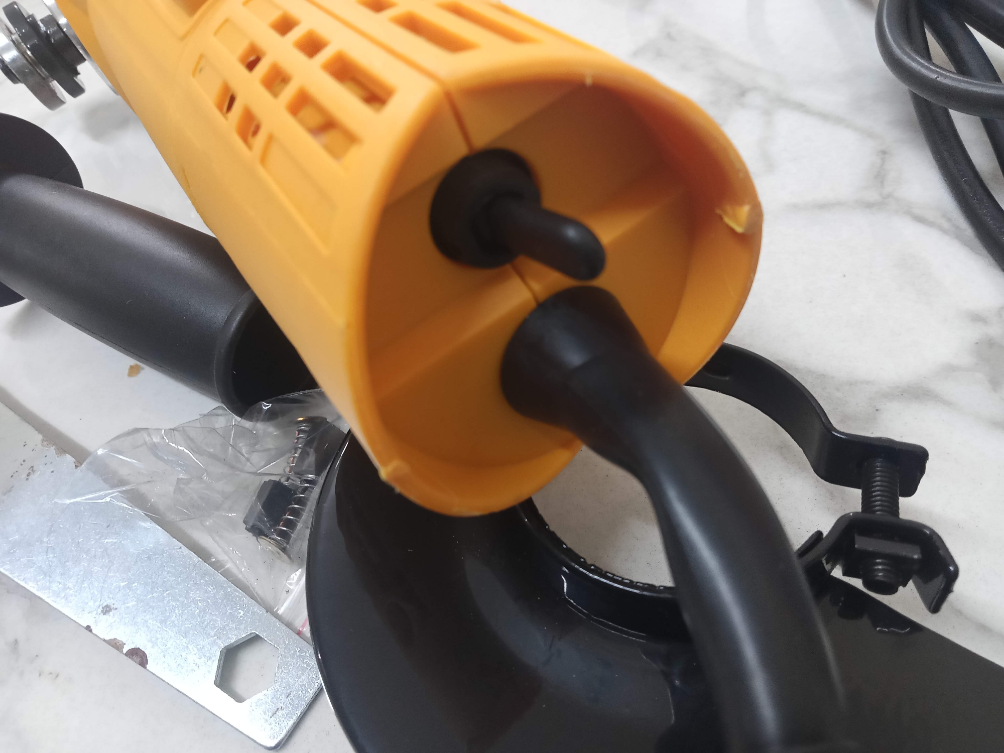 Picture of GW 4" Professional Angle Grinder 2200W, 100mm, Back Switch, Model: AG004 GW Power Tools
