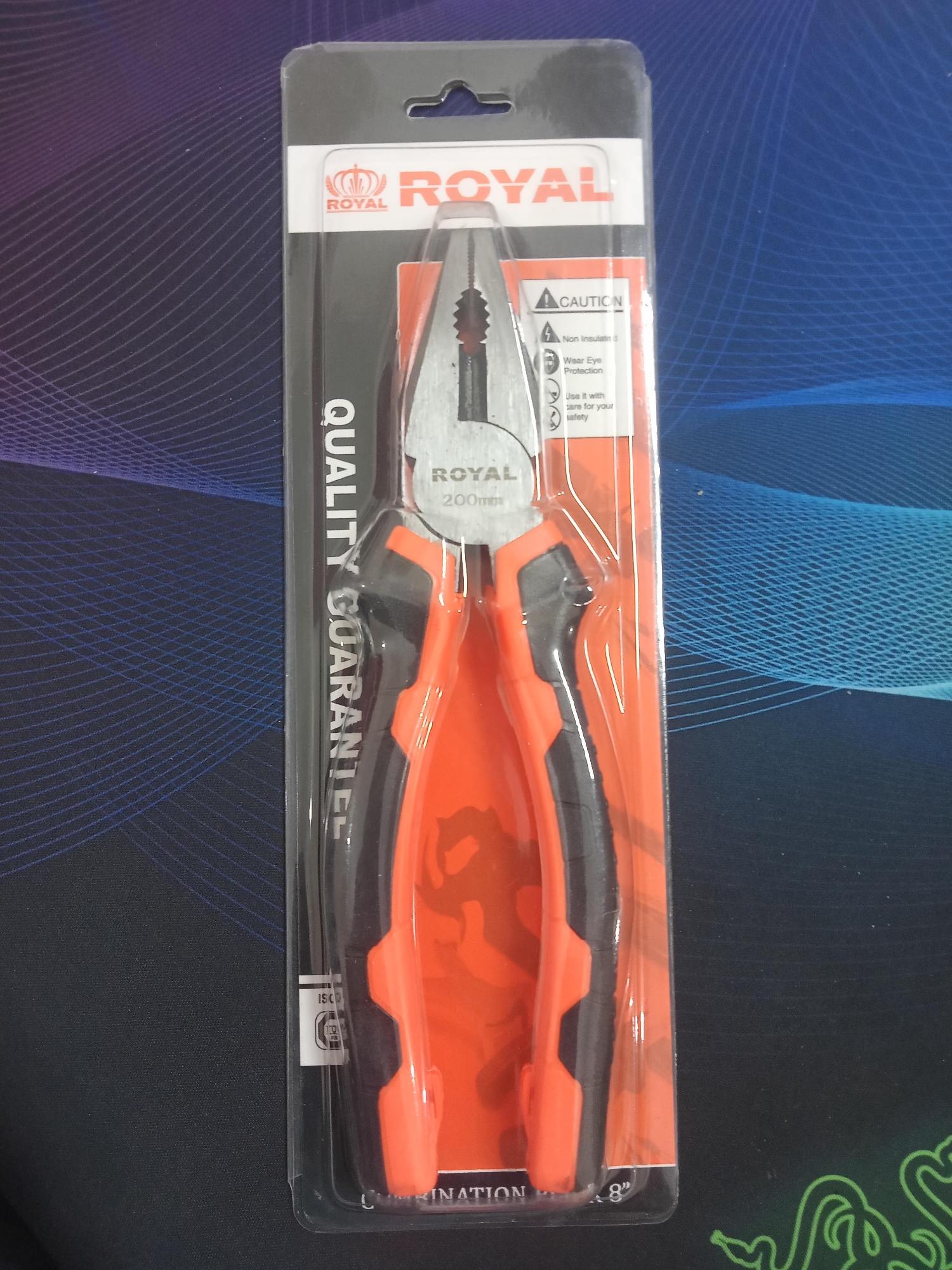 Picture of ROYAL Combination Plier 200mm 8" Model RCP-8