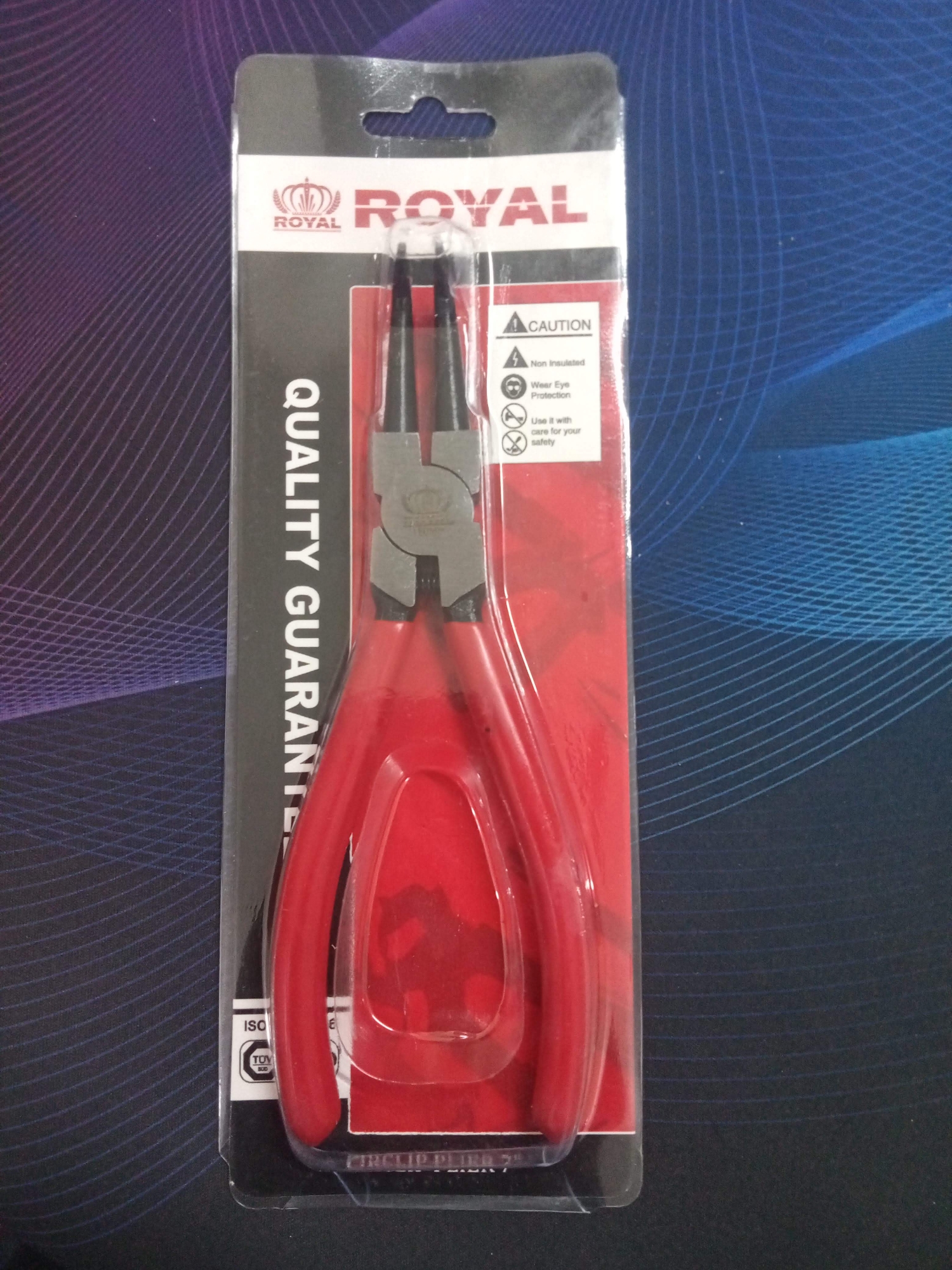 Picture of ROYAL Royal Circlip Plier Inner Bent 180mm 7" Model RCRP-7i