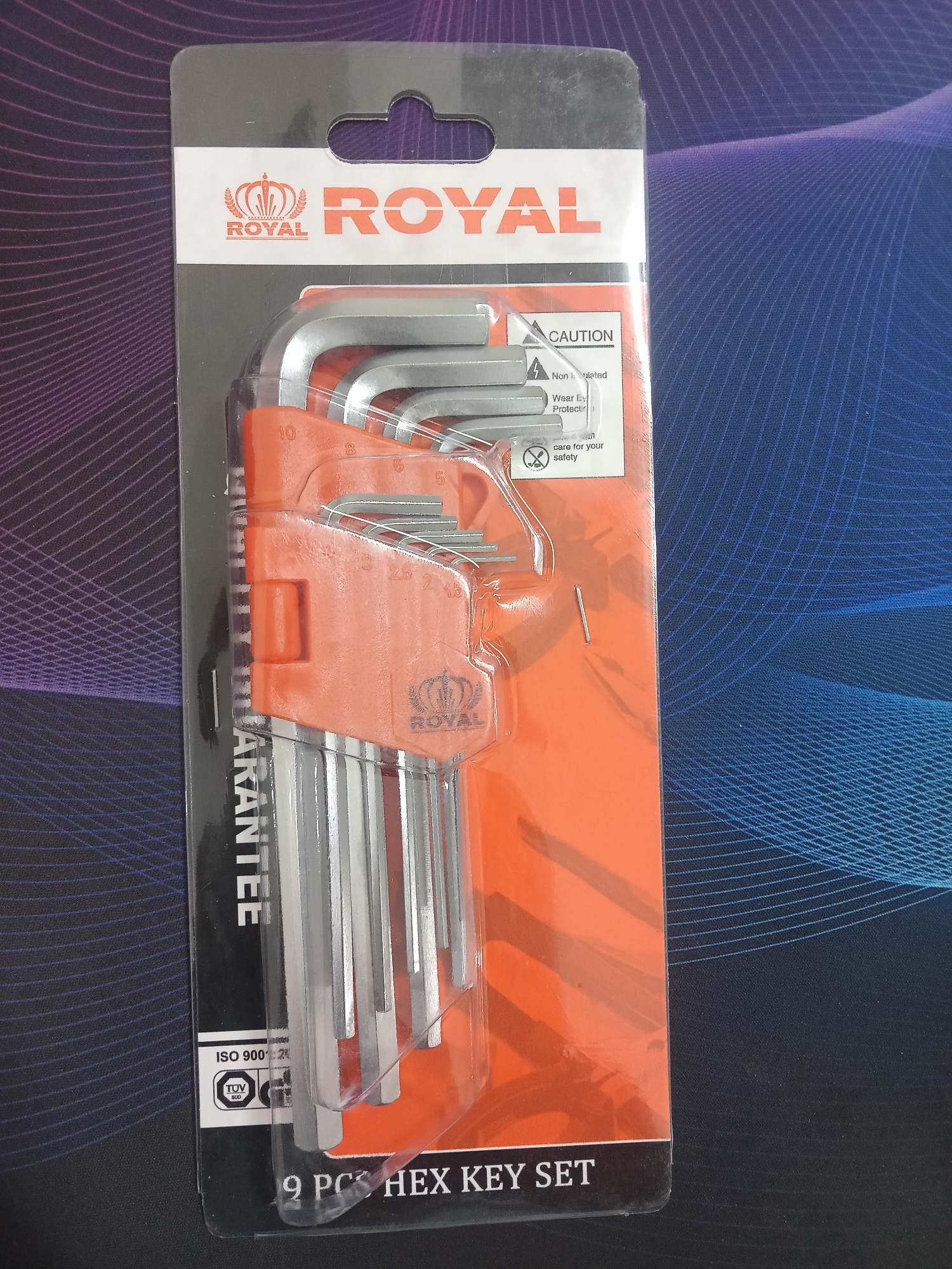 Picture of ROYAL 9pcs L-Type Hex Key Set Model RLK-HEX