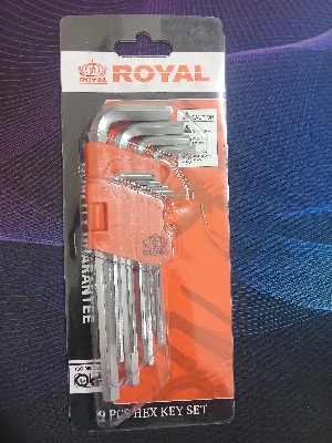 Picture of ROYAL 9pcs L-Type Hex Key Set Model RLK-HEX