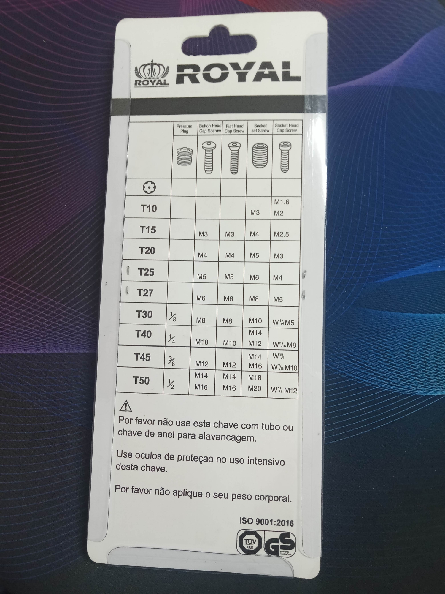 Picture of ROYAL 9pcs TORX Key Set Model RLK-TORX