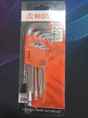 Picture of ROYAL 9pcs Ball Point Hex key Set Model RLK-BALL
