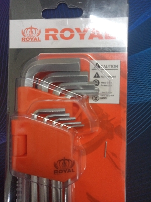 Picture of ROYAL 9pcs Ball Point Hex key Set Model RLK-BALL