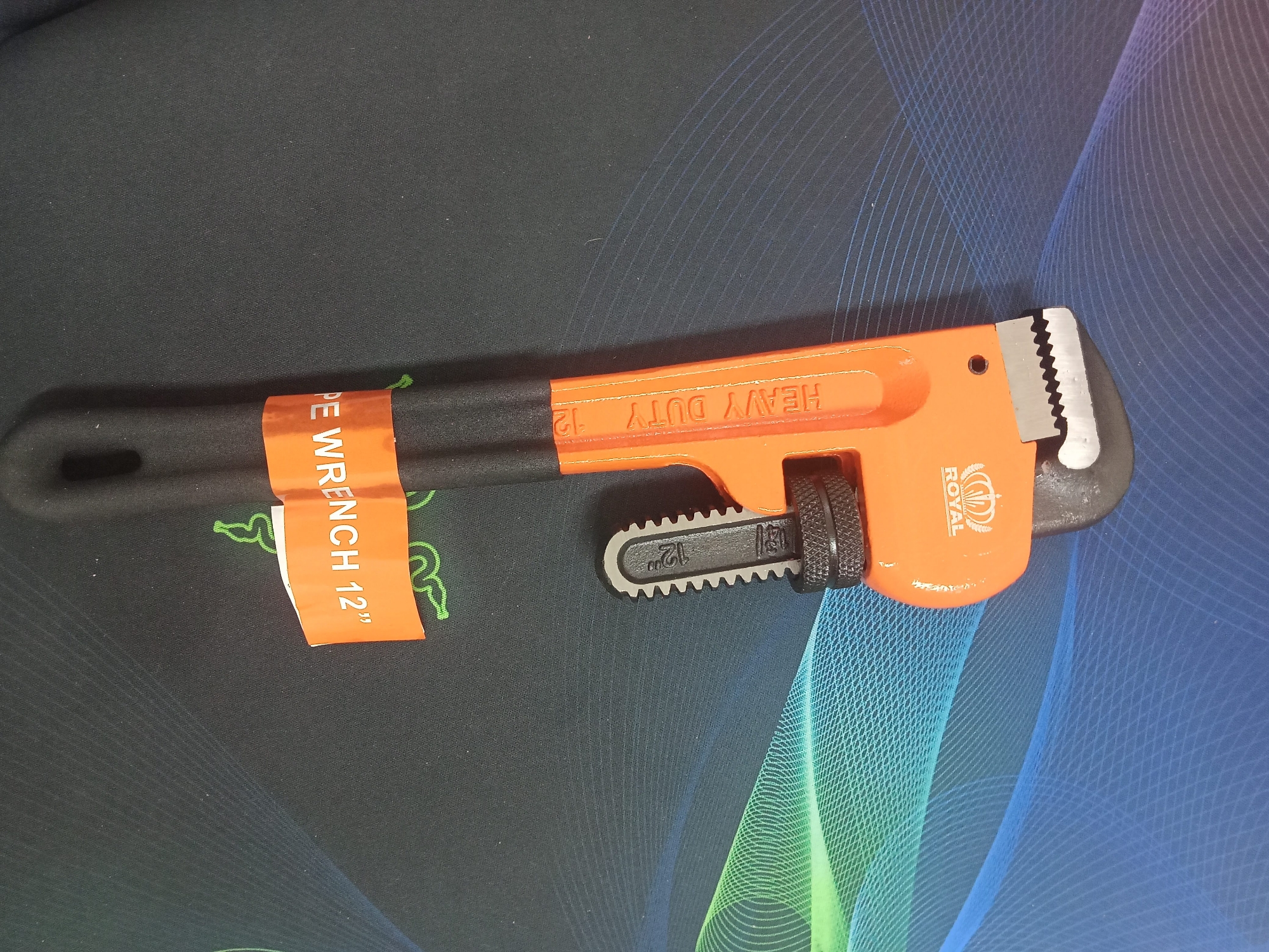 Picture of ROYAL Pipe Heavy Duty Pipe Wrench 300mm 12" Model RPW-12