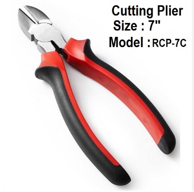 Picture of ROYAL 7" Diagonal Cutting Pliers, 7", 180mm TPR Handle Model: RCP-7C