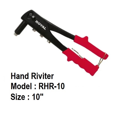 Picture of ROYAL 10" Heavy Duty Steel Hand Riveter (250mm) PVC Handle Model: RHR-10