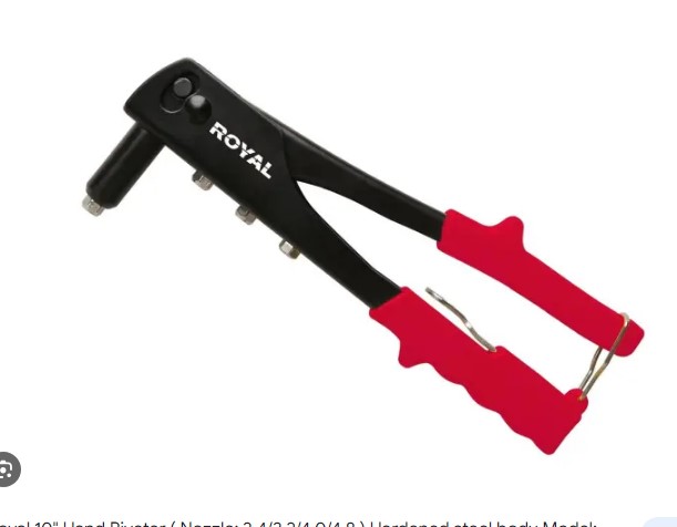 Picture of ROYAL 10" Heavy Duty Steel Hand Riveter (250mm) PVC Handle Model: RHR-10