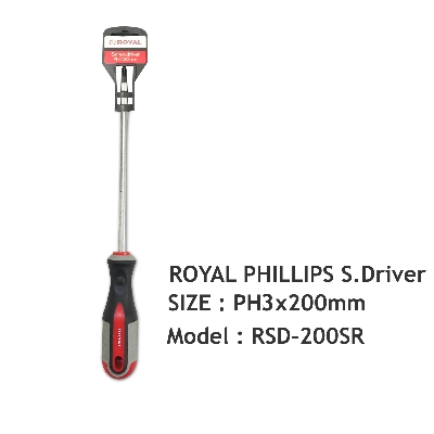 Picture of ROYAL PH3x200mm Screwdriver With Magnetic Tip Model RSD-200SR