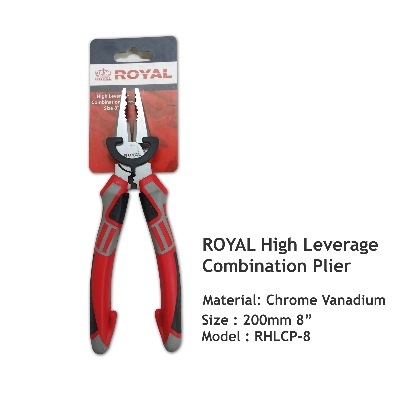Picture of ROYAL 8" High Leverage Combination Pliers 200mm Model RHLCP-8