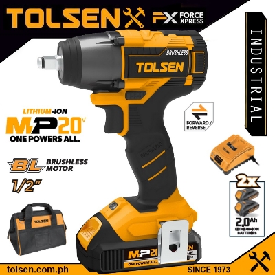 Picture of Tolsen Li-ion Brushless Cordless Impact Wrench 20V 87258