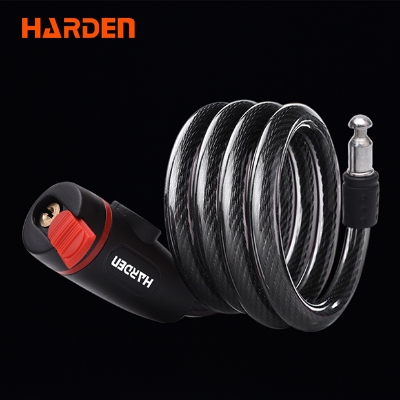 Picture of Harden Bicycle Lock ( φ12mmx1m ) Anti-Theft Stainless Steel Cable Coil For Motorcycle Cycle Security Lock with 2 Key Model: 622601