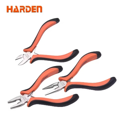 Picture of Harden 3Pcs Mini Pliers Set 4.5" High Quality Jewelry Making Tools Model: 560309