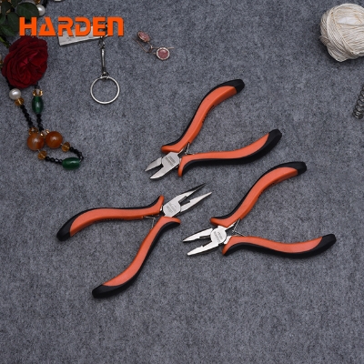 Picture of Harden 3Pcs Mini Pliers Set 4.5" High Quality Jewelry Making Tools Model: 560309