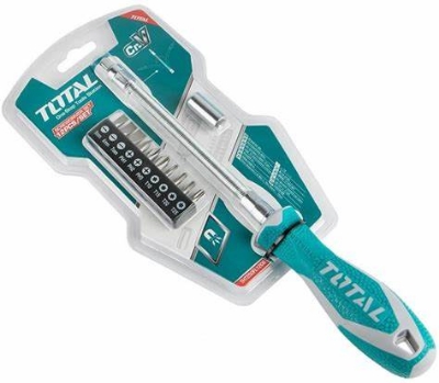 Picture of TOTAL Flexible Shaft Screwdriver Set With 12pcs Bits Model THT250FL1206