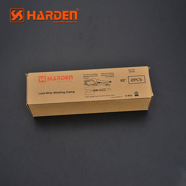 Picture of Harden 10'' Non-slip Handle Lock Grip Welding Wrench Clamp Curved Jaw Welding Locking Pliers Model 560632