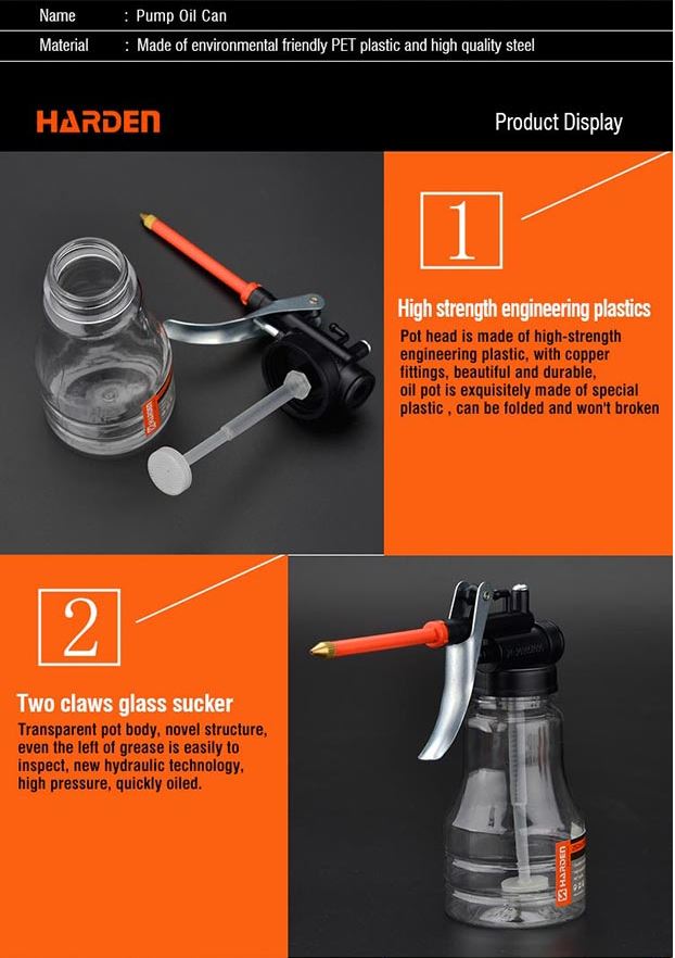 Picture of Harden 250ml Hand Pump Oil can 670002