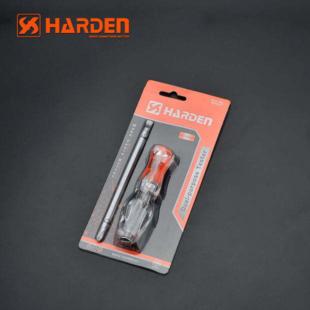 Picture of Harden Tester 205mm Dual Purpose Tester (Star / Flat) Voltage range 80-550V Professional 660007 - Comprehensive Voltage Tester