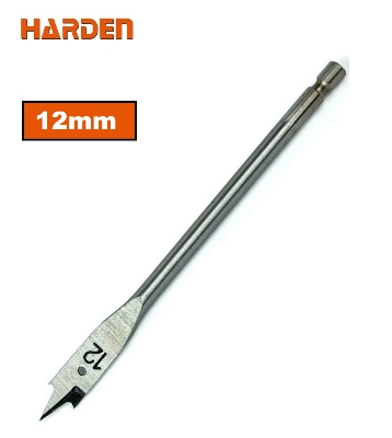 Picture of Harden 12mm Flat Wood Bit (length 150mm, 1/4" hex shank ) Model: 613012