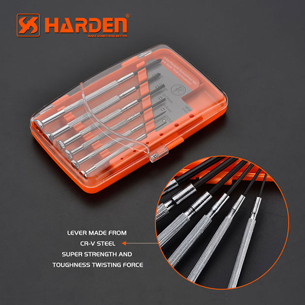 Picture of Harden Professional 6Pcs Precision Screwdriver Set 550121