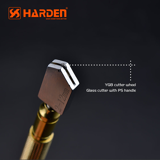 Picture of Harden 175mm Manual Auto-Oil Glass Cutter Professional Glass Cutting Tool Auto Oil Glass Cutter YG8 Cutter Wheel 570352