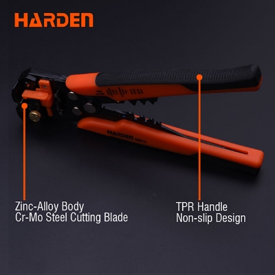Picture of Harden 6" Automatic Wire Stripper Automatic Cable Wire Stripper Crimping Plier Self Adjusting Crimper For Electrician Crimping 660613