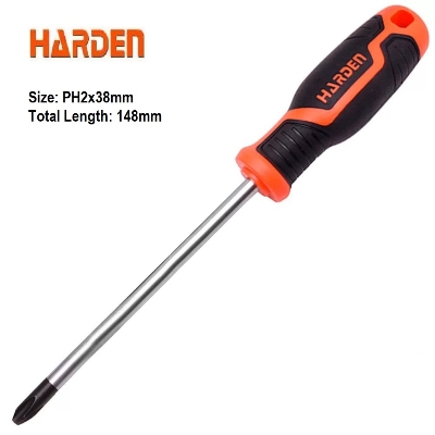 Picture of Harden PH2x38mm Philips Magnetic Screwdriver 6" (148mm) Star Screwdriver with strong magnet Premium Quality 550281