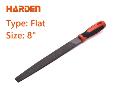Picture of Harden 8" Professional Flat Bastard Mill File with Soft Handle 610633