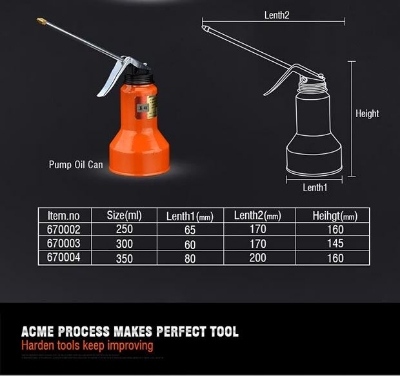 Picture of Harden 350ml Professional Pump Oil Can 670004