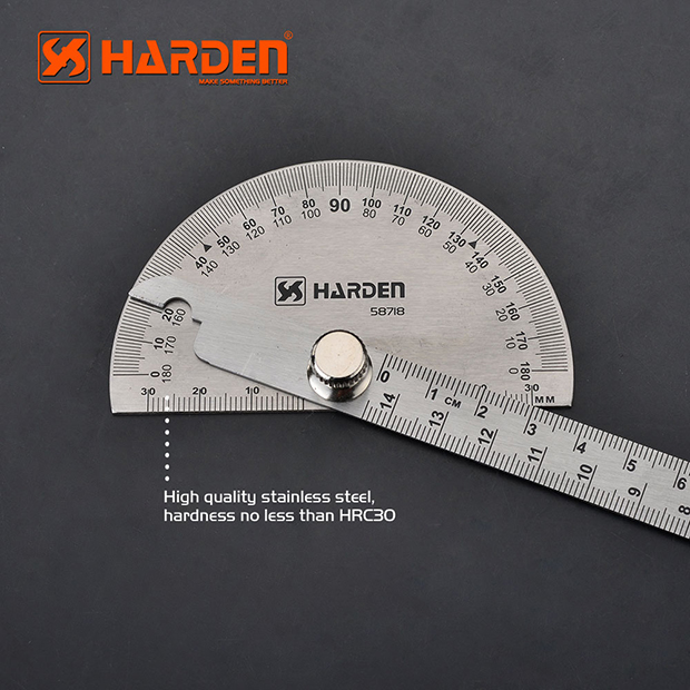 Picture of Harden Bevel Protraction (90x150mm) High quality Stainless Steel Adjustable Square Ruler 580718