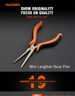 Picture of Harden 4.5" Professional Mini Lengthen (Extra Long) Nose Plier 560308