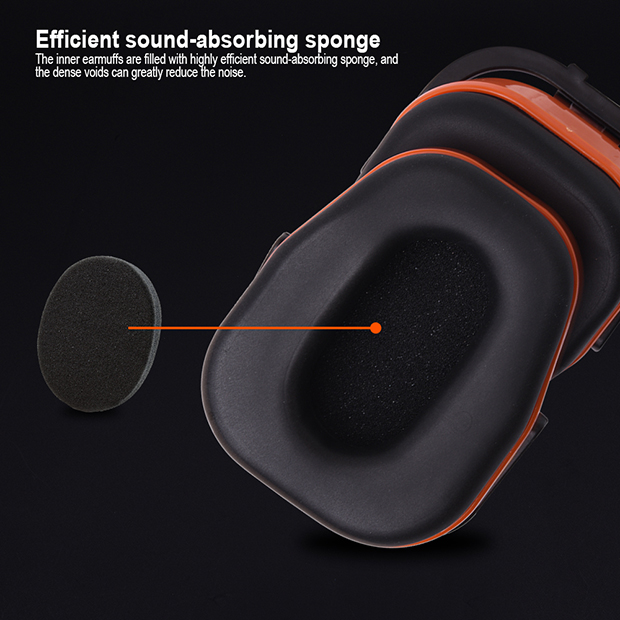 Picture of Harden Fordable Ear Muff SNR: 28dB Hearing Noise Protection Earmuffs Shooting Noise Cancel Cover Head Ear Muffs Hearing Protection Sound Suppression Ear Muffs 780312