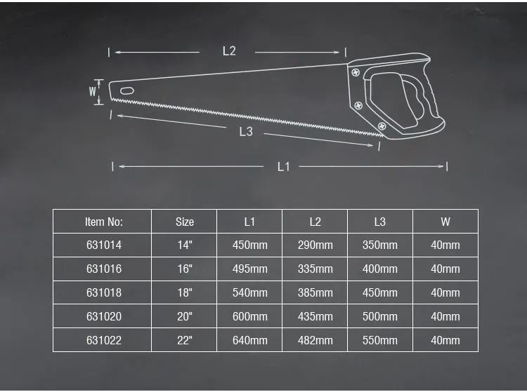 Picture of Harden 20"Hand Saw woodworking hand tools fruit tree logging household cutting hacksaw 631020