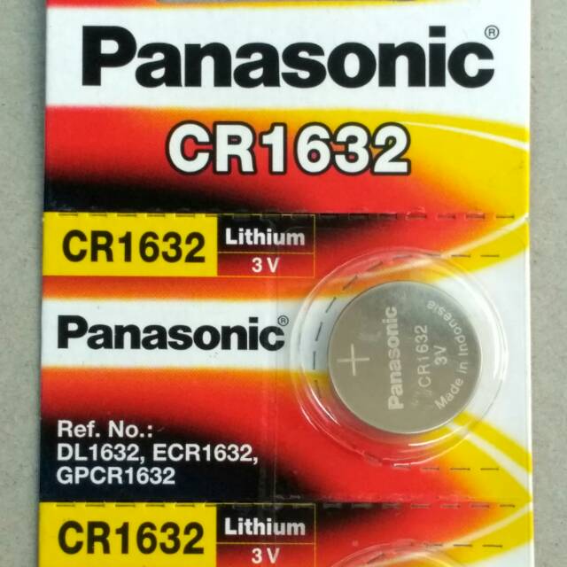 Picture of CR1632 Lithium Battery Car remote battery 3V Lithium Coin Battery - 5pcs Pack