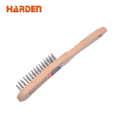 Picture of Harden Stainless steel wire brush With Wooden Handle 611554
