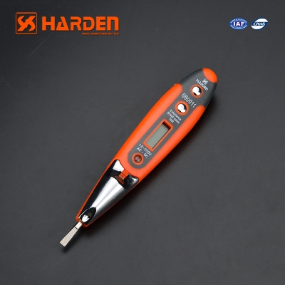 Picture of Harden Tester 210mm Multi-Functional Digital Tester, AC DC Voltage range 12-250V Chrome Vanadium Professional 660011