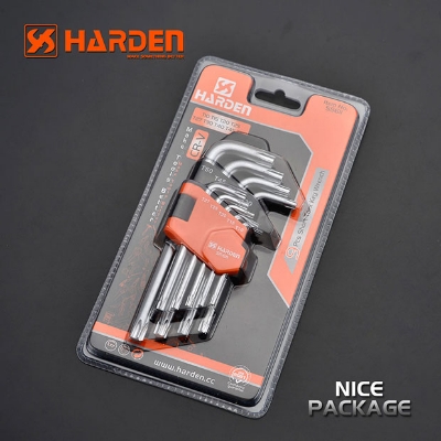 Picture of Harden 9Pcs Short Trox Key Wrench Professional 540601