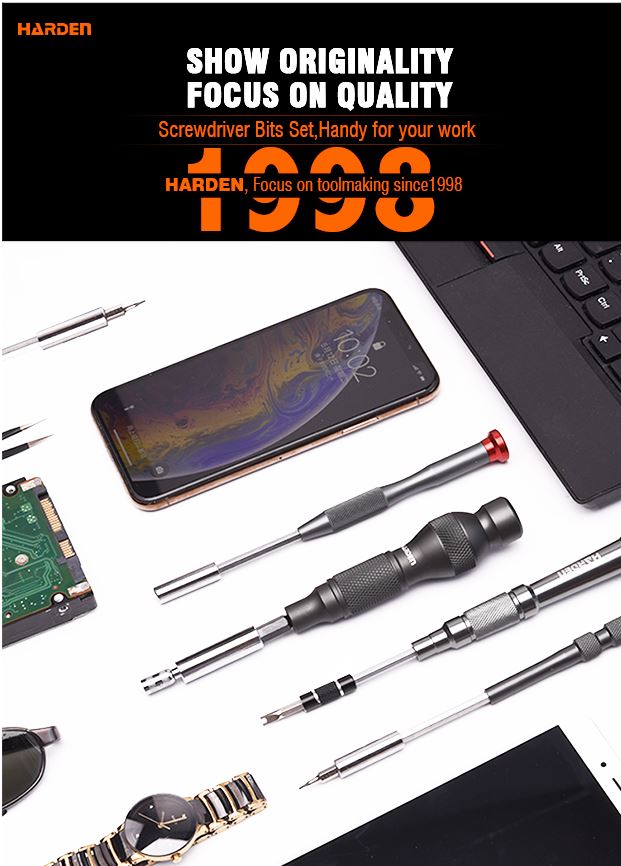 Picture of Harden 33Pcs Screwdriver Bits Set Repair Tools Kit Magnetic 550833