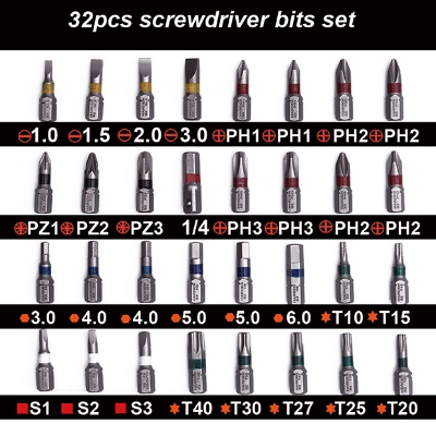 Picture of Harden 33Pcs Screwdriver Bits Set Repair Tools Kit Magnetic 550833