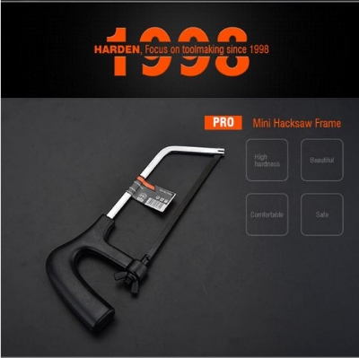 Picture of Harden 6" Mini Hacksaw frame Professional T12 Steel Cutting Mini Pruning Hacksaw Frame 610701