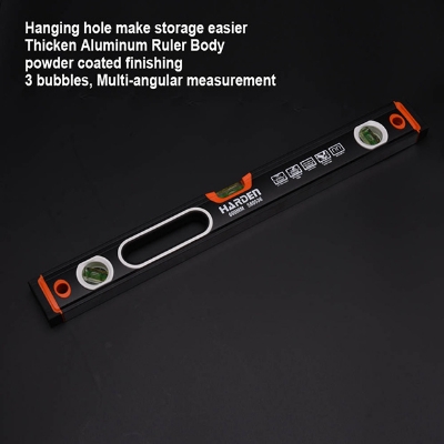 Picture of Harden 16" Spirit Level with Magnetic Design (400mm) and Heavy-Duty Aluminum Body 580534