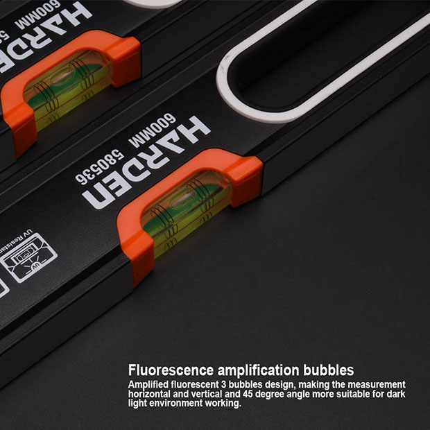 Picture of Harden 16" Spirit Level with Magnetic Design (400mm) and Heavy-Duty Aluminum Body 580534
