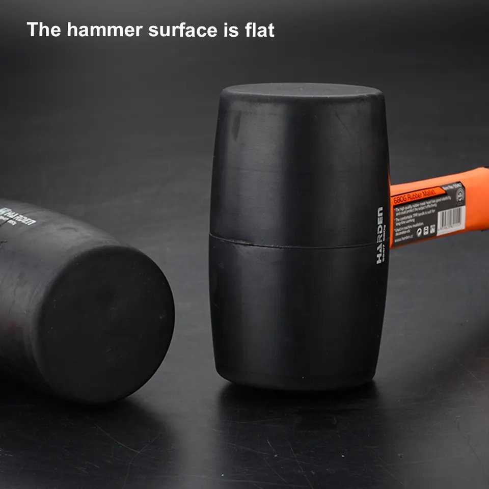 Picture of Harden 250g / 450g / 700g Rubber Mallet with Fiberglass Handle Professional 590412 / 590415 / 590417