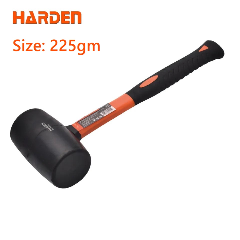Picture of Harden 250g / 450g / 700g Rubber Mallet with Fiberglass Handle Professional 590412 / 590415 / 590417