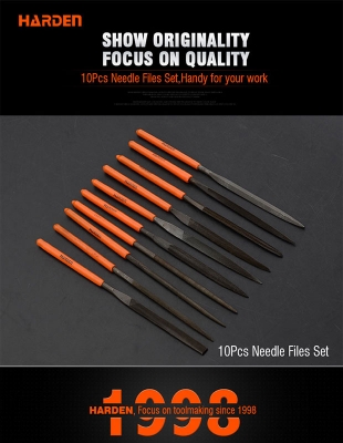 Picture of Harden 10Pcs Needle Files Set (4x160mm) Professional 610622