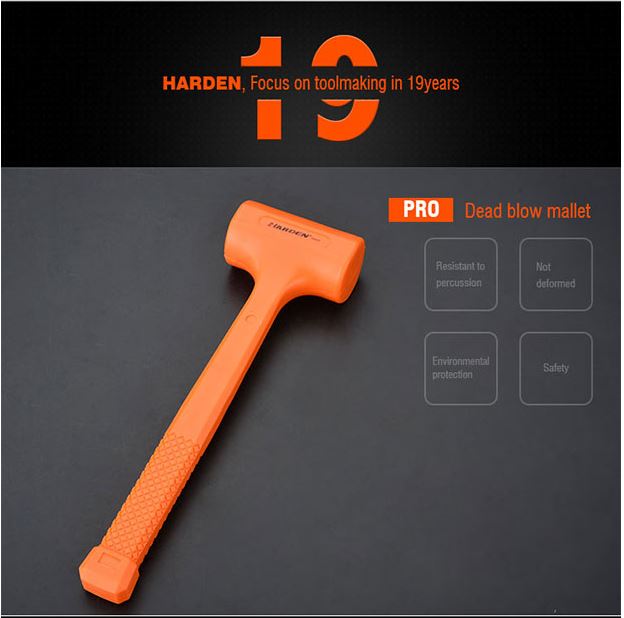 Picture of Harden 450g / 900g Dead Blow Rubber Mallet Hammer Professional 590445 / 590449