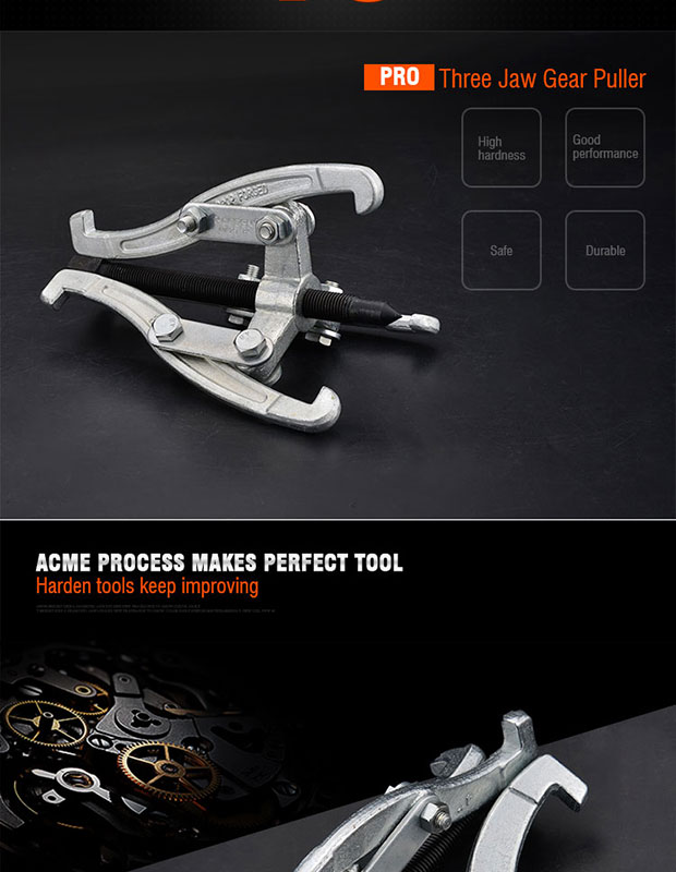 Picture of Harden 6" 2IN1 2 & 3 Jaw Gear Puller for Gears, Pulleys, Bearings and Flywheels 600423