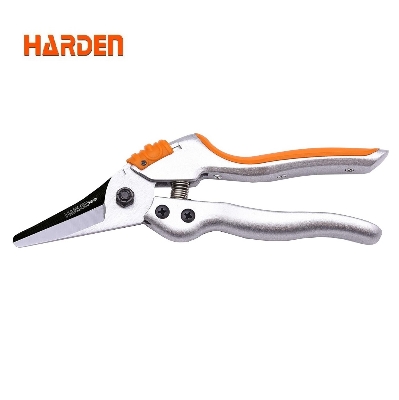 Picture of Harden 8" (200mm) Professional Garden Pruner - Forged of SK5 Steel, Comfortable TPR Handle, Large Spring & Plastic Lock, Anti-Touch Design - 630405