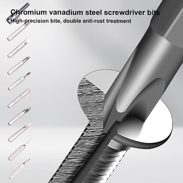 Picture of Harden 46Pcs CRV Screwdriver Bit Set Precision Multi Tool Screwdriver 550145