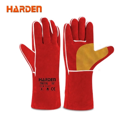 Picture of Harden 16＂ Welding Gloves top quality long welding gloves leather welding glove 766116